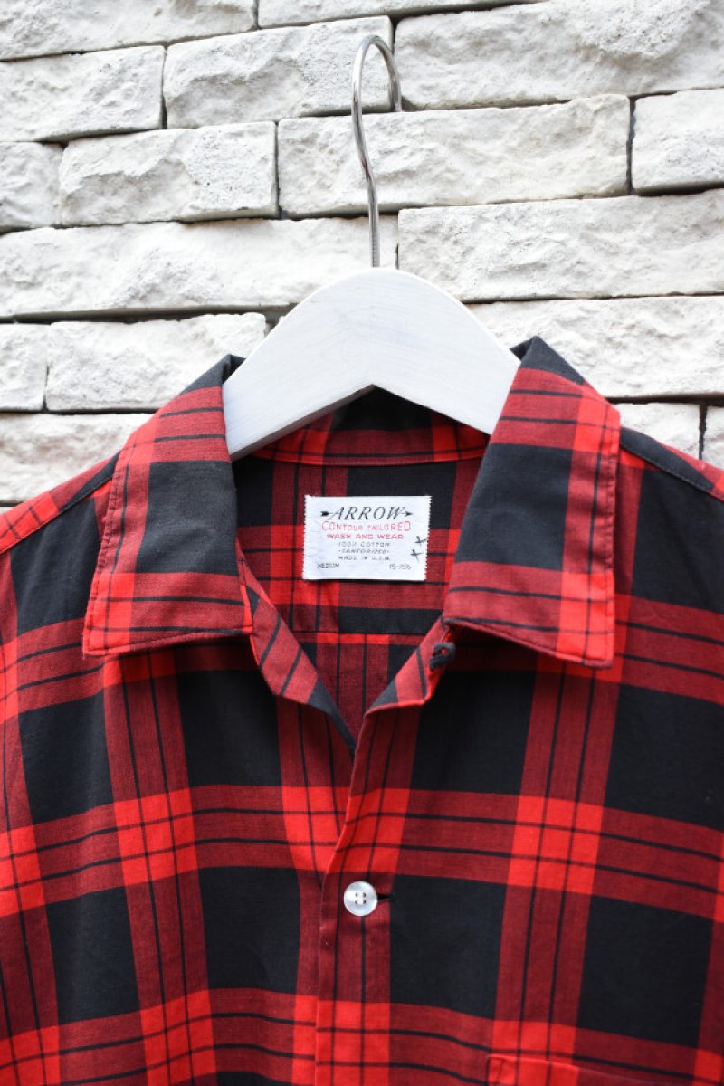画像4: 60's ARROW Cotton Open Collar Shirt (4)