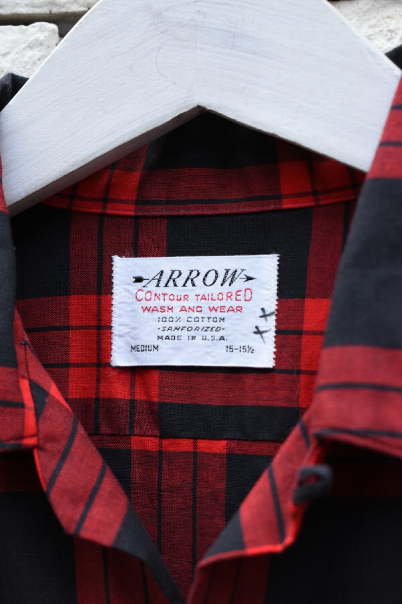 画像5: 60's ARROW Cotton Open Collar Shirt (5)