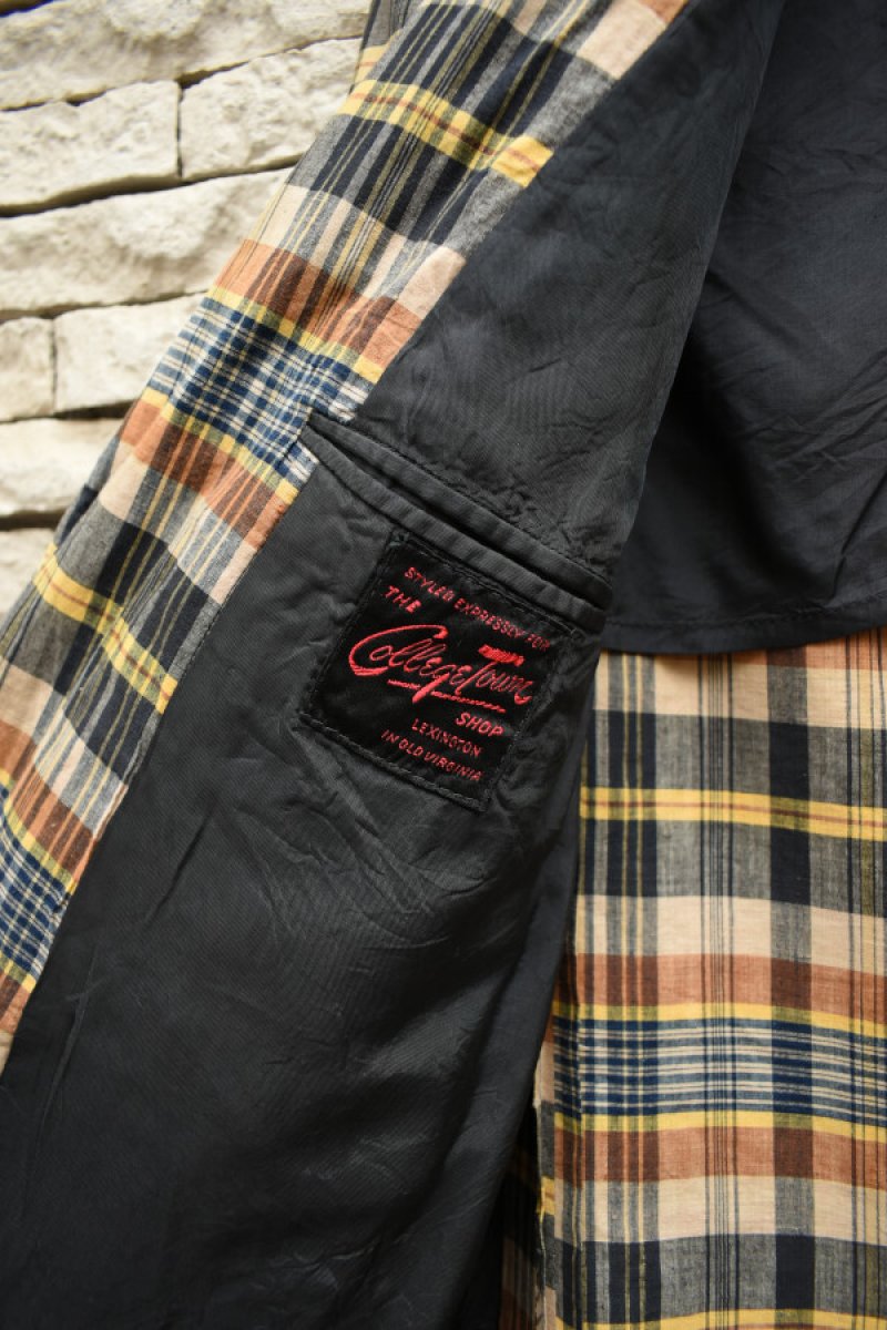 画像9: 60's Madras Check Tailored Jacket (9)