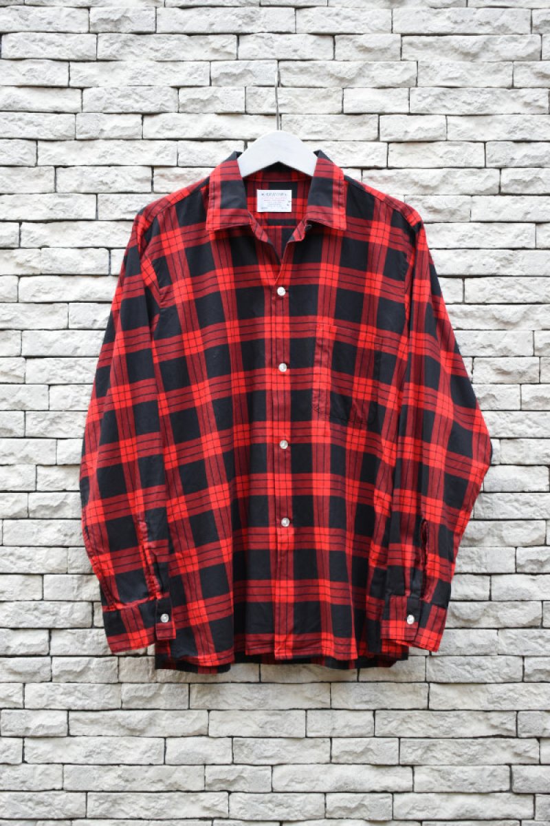画像1: 60's ARROW Cotton Open Collar Shirt (1)