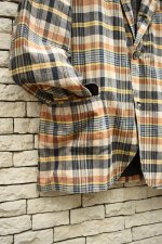 画像6: 60's Madras Check Tailored Jacket (6)