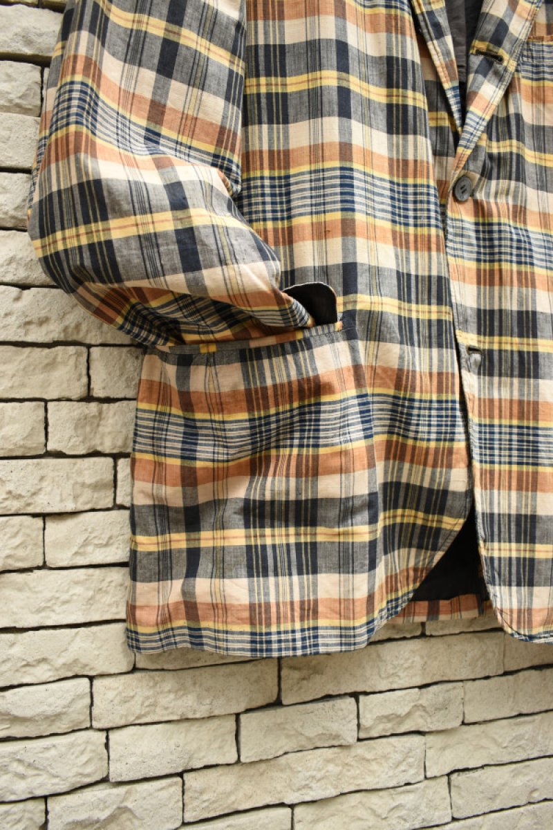 画像6: 60's Madras Check Tailored Jacket (6)