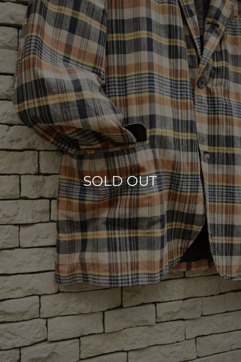 画像6: 60's Madras Check Tailored Jacket (6)