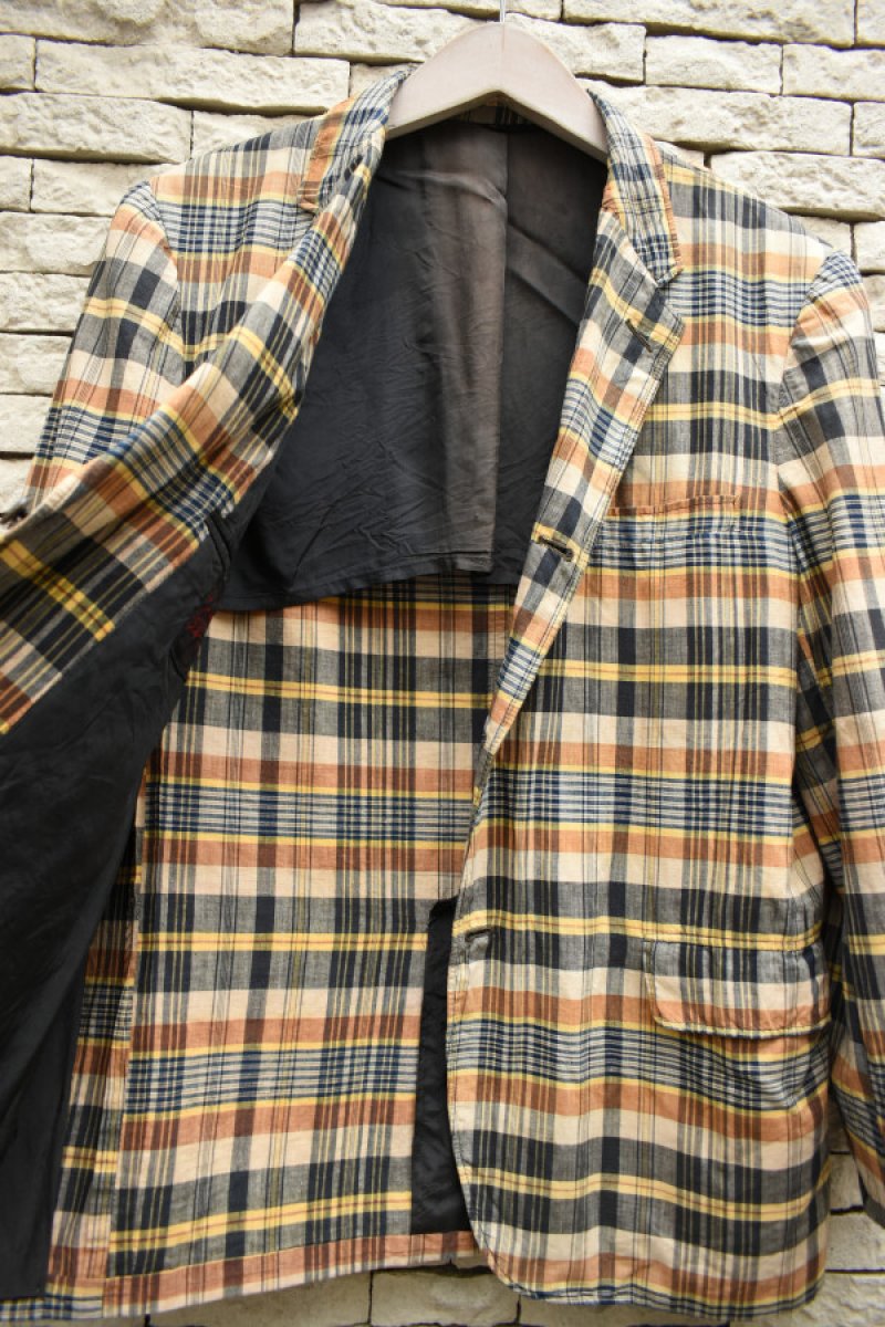 画像8: 60's Madras Check Tailored Jacket (8)