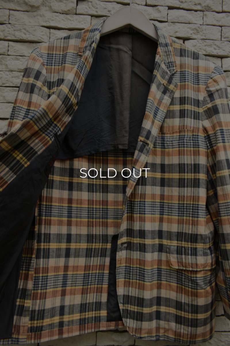画像8: 60's Madras Check Tailored Jacket (8)