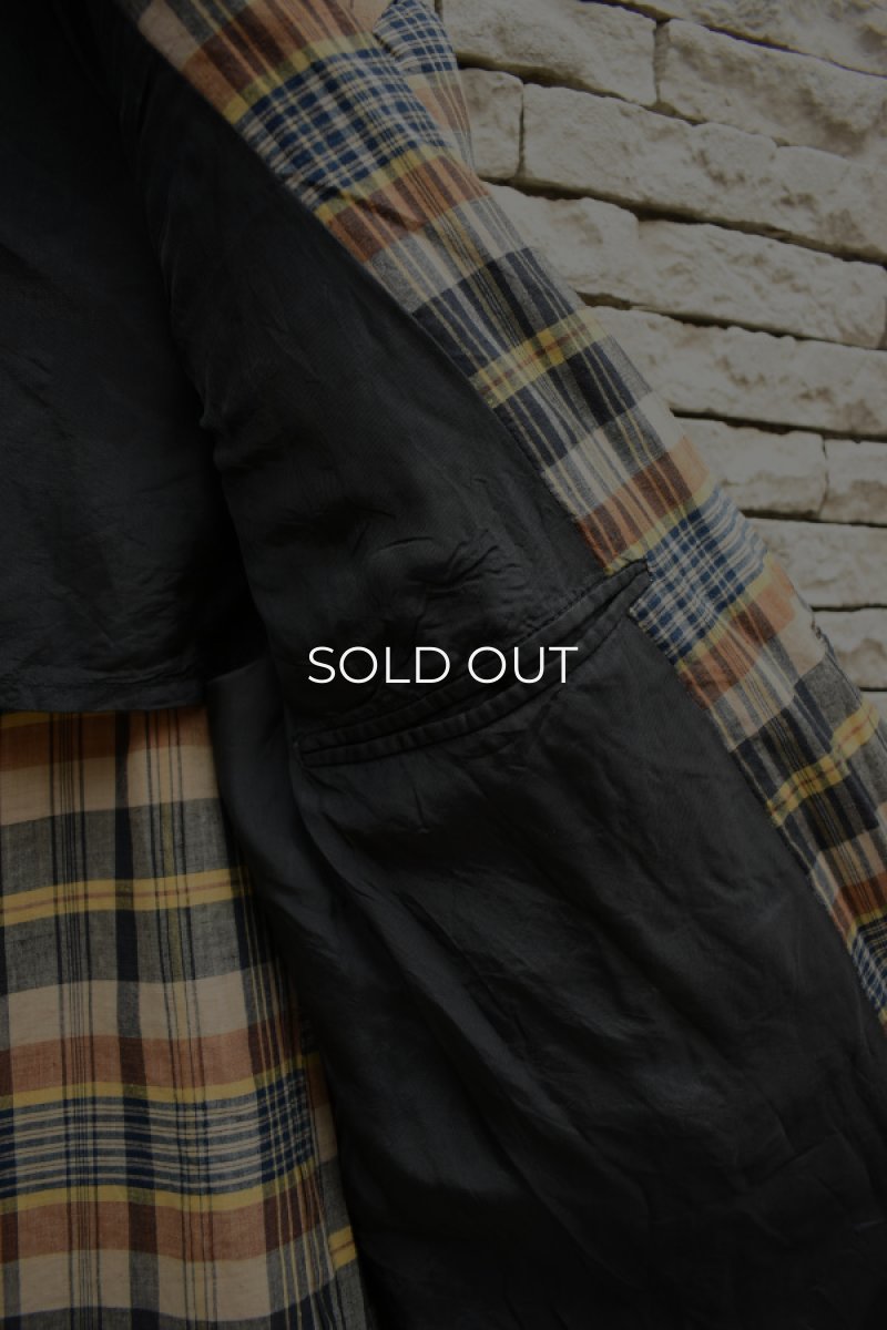 画像10: 60's Madras Check Tailored Jacket (10)