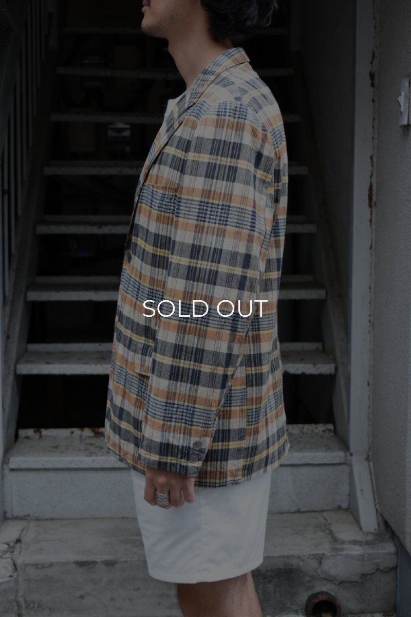 画像21: 60's Madras Check Tailored Jacket (21)