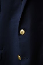 画像4: LAUREN RALPH LAUREN Single-Breasted 2B Navy Blazer (4)