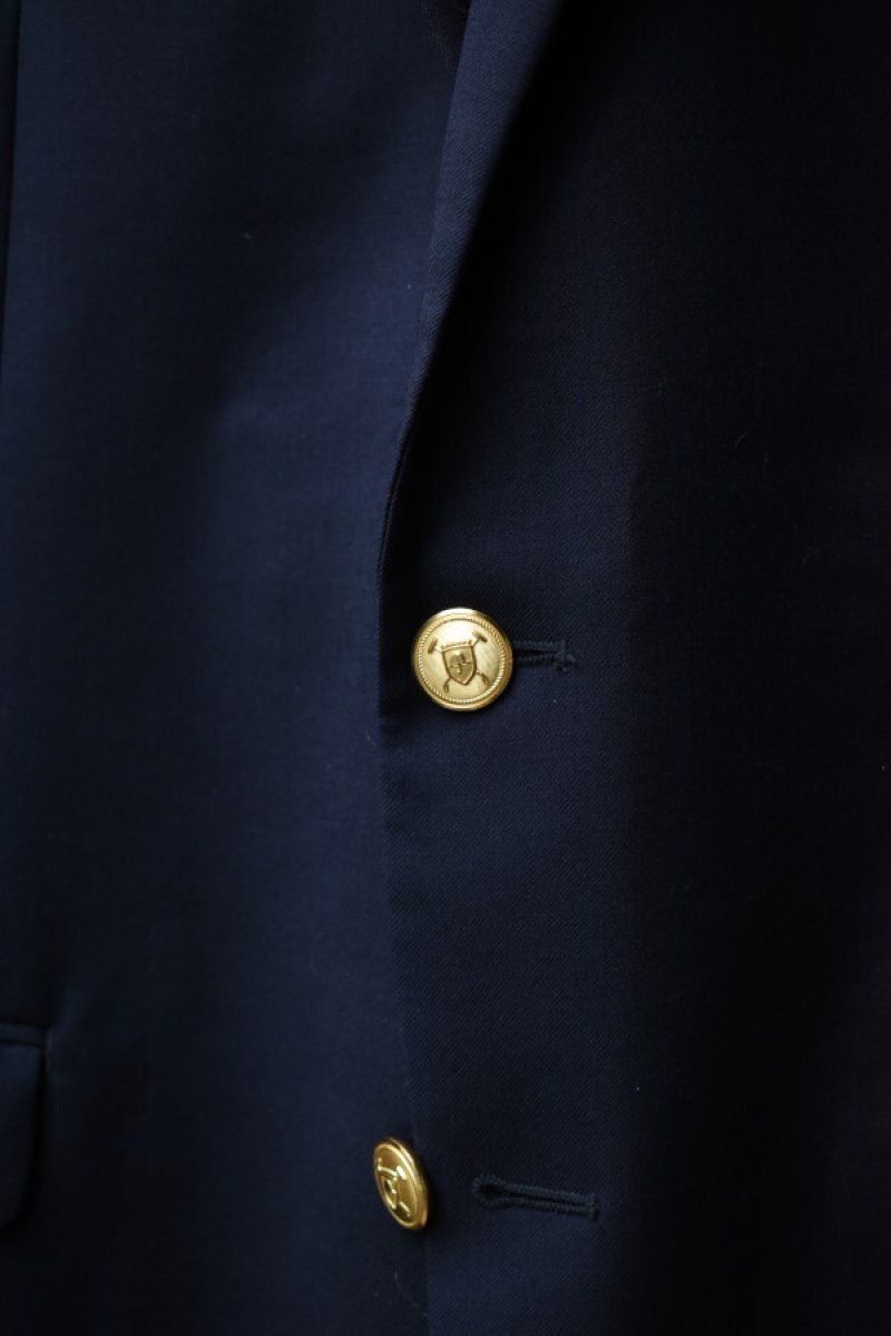 画像4: LAUREN RALPH LAUREN Single-Breasted 2B Navy Blazer (4)