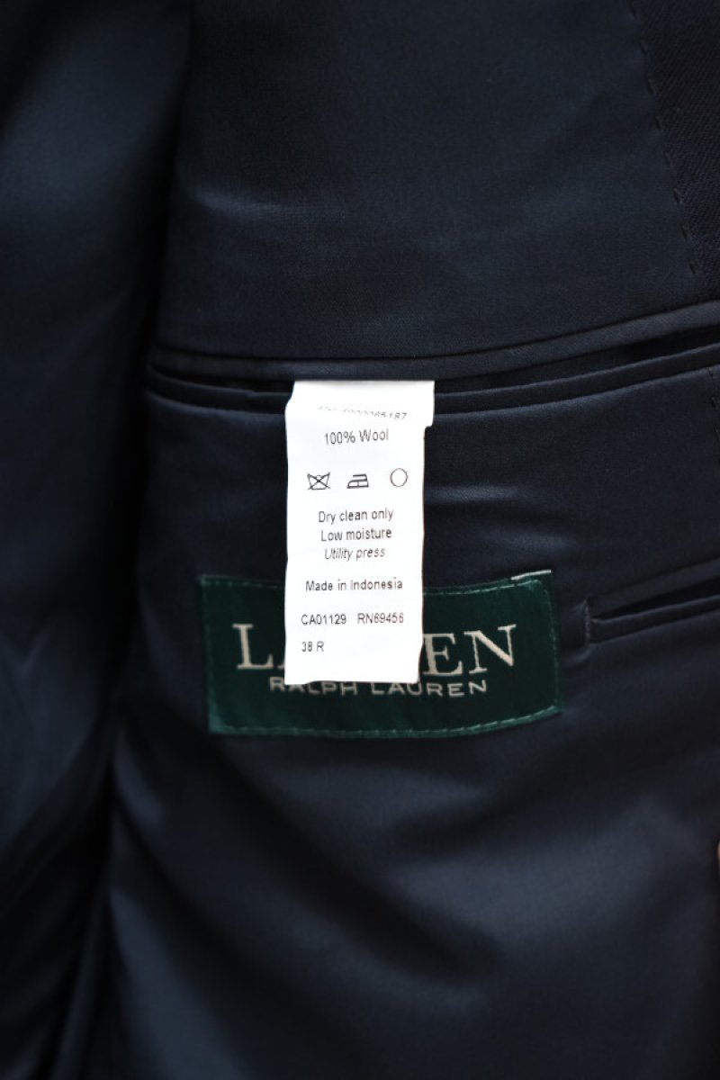 画像11: LAUREN RALPH LAUREN Single-Breasted 2B Navy Blazer (11)