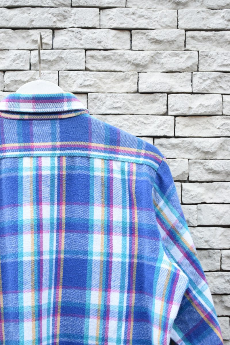 画像14: 70-80's FIVE BROTHER Check Flannel Shirt -MADE IN USA- (14)