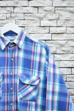 画像2: 70-80's FIVE BROTHER Check Flannel Shirt -MADE IN USA- (2)
