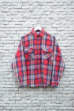 画像1: 70-80's FIVE BROTHER Check Flannel Shirt -MADE IN USA- (1)