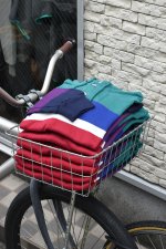画像1: [DEADSTOCK] 90's COLUMBIAKNIT rugby hoodie -MADE IN USA- (1)