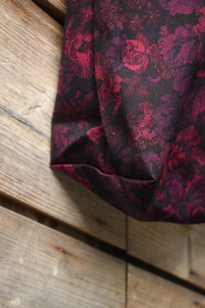 画像4: [DEADSTOCK] WILD WALLETS Patterned Floral Tote Bag -MADE IN USA- [RED] (4)