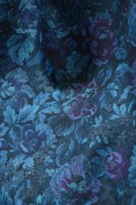 画像4: [DEADSTOCK] WILD WALLETS Patterned Floral Tote Bag -MADE IN USA- [BLUE] (4)