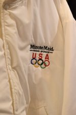 画像5: 90's Swingster Insulation Bomber Jacket "1996 Atlanta Olimpicks" -MADE IN USA- (5)