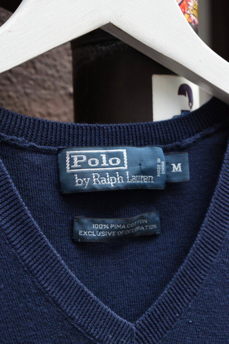 画像2: Ralph Lauren PIMA COTTON Knit Vest (2)