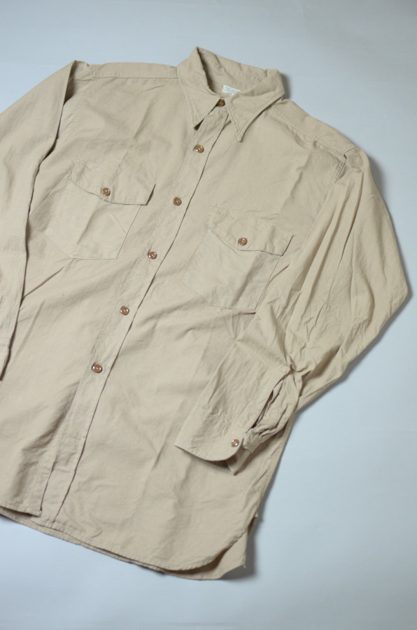 40-50's cotton poplin shirt が入荷しました