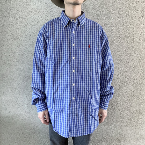 90's Ralph Lauren check B/D shirt が入荷しました