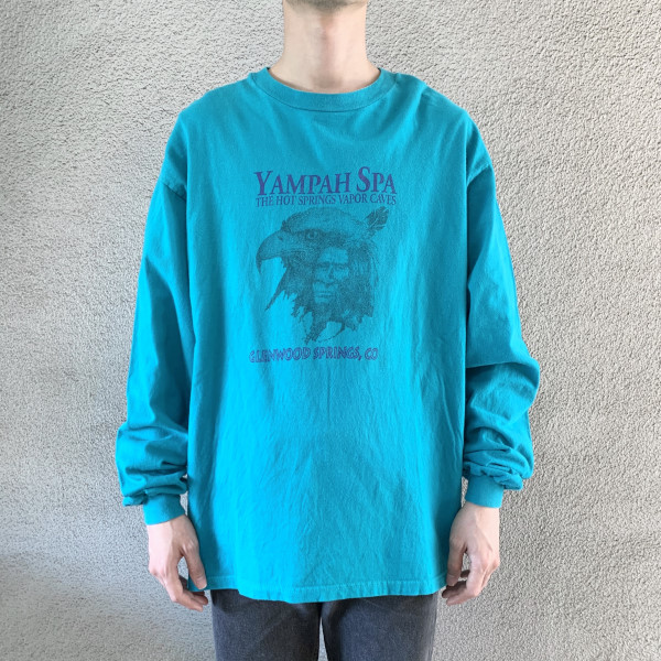 90's Hanes L/S print tee が入荷しました