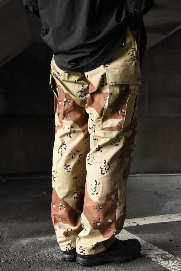 新品未使用 90s US ARMY チョコチップ迷彩 BDUパンツ モデル写真あり