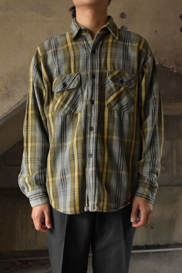 画像1: 70's-80's FIVEBROTHER flannel shirt (1)