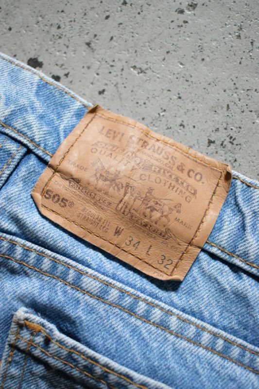 90's Levi's 505 denim pants -MADE IN USA-