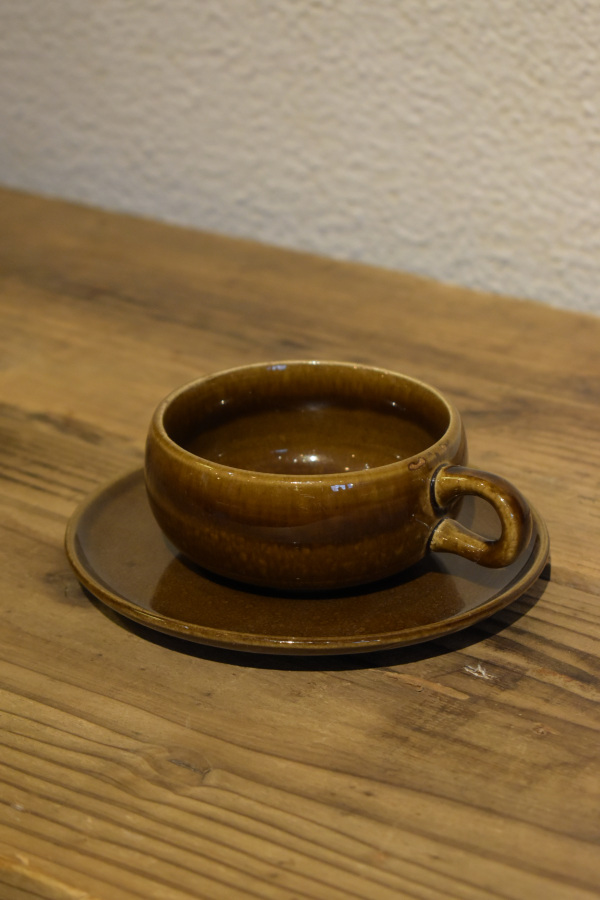 画像1: Russel Wright American Modern cup ＆ saucer (Steubenville) (1)