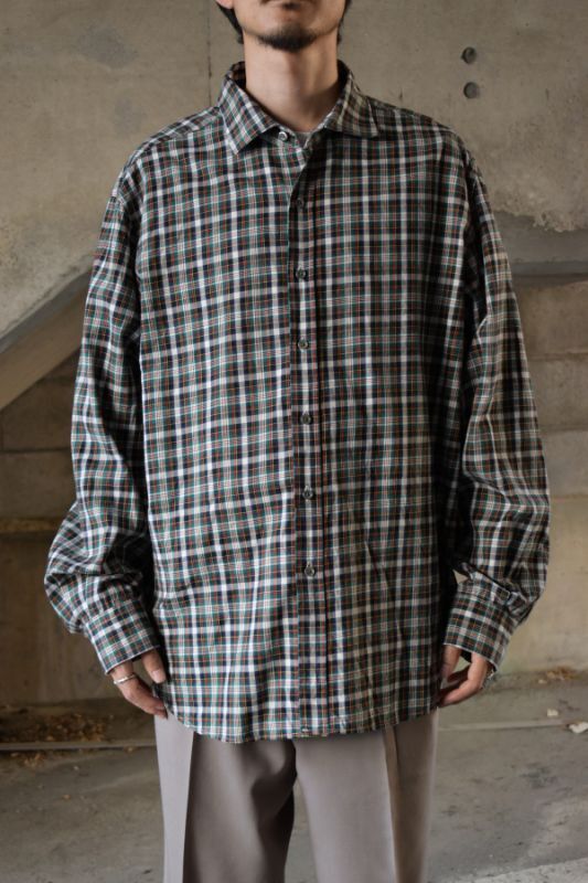 画像1: Ralph Lauren check shirt -made in ITALY- (1)