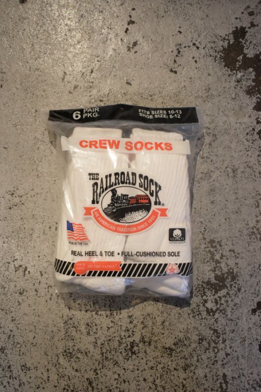 [NEW] RAILROAD SOCK 6P Crew Socks