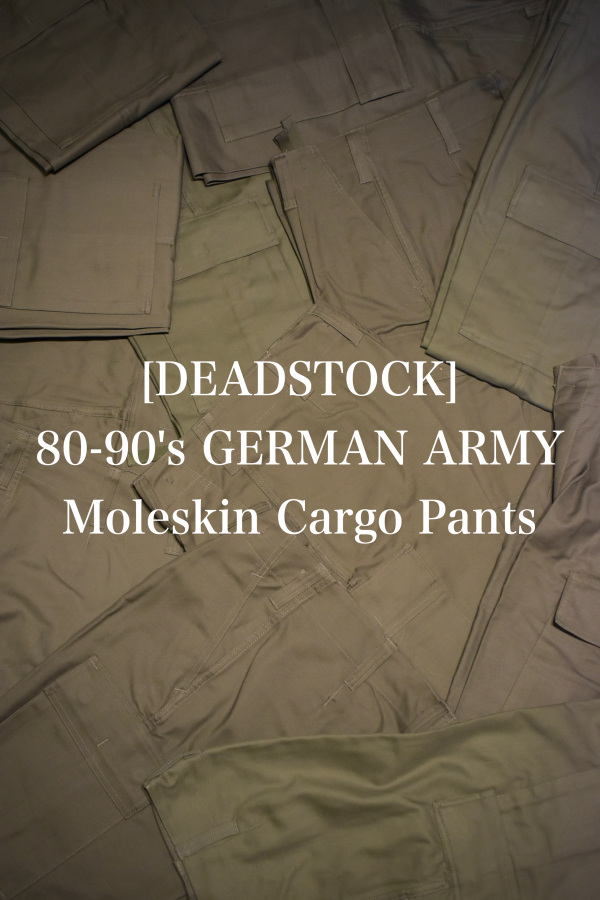 [DEADSTOCK] 80-90's GERMAN ARMY Moleskin Cargo Pants