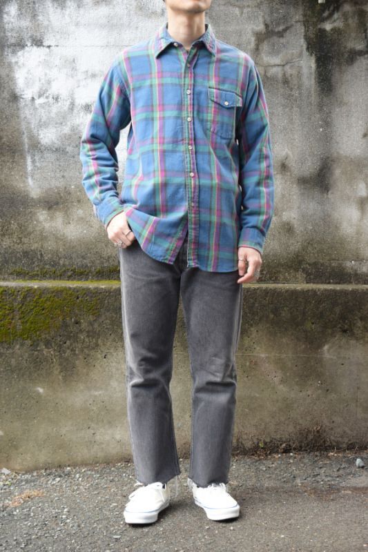 80's Woolrich check flannel shirt